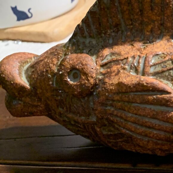 Glazed Terracotta Pottery Fish - Picture 8 of 8